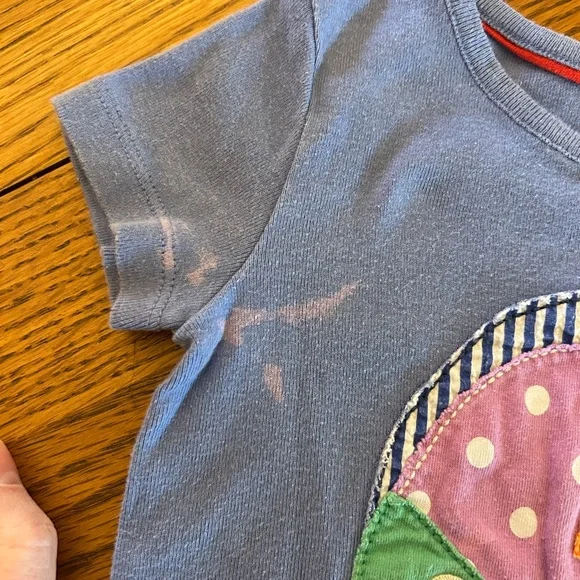 Mini Boden Tee with Colorful Fish Appliqué - Picture 4 of 4